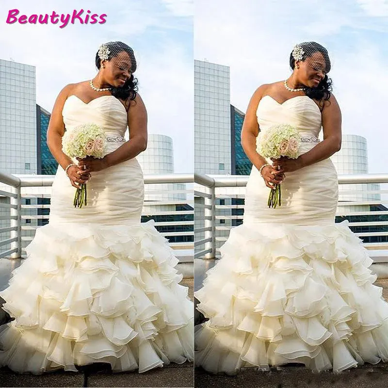 Wedding Guest Dresses: Wedding Dress Ruffle Skirt Organza Bridal Gown For Black